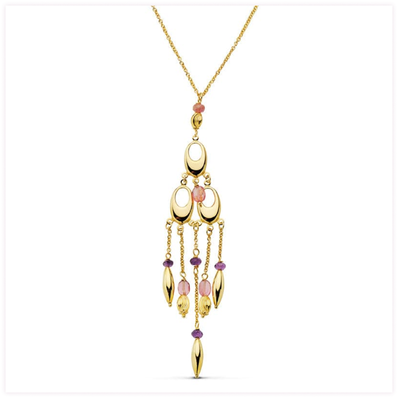 copia de 18K COLGANTE ORO AMARILLO LETRA O CON CIRCONITAS